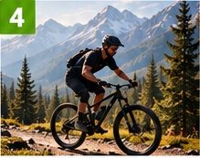 Mountain biker returning to riding